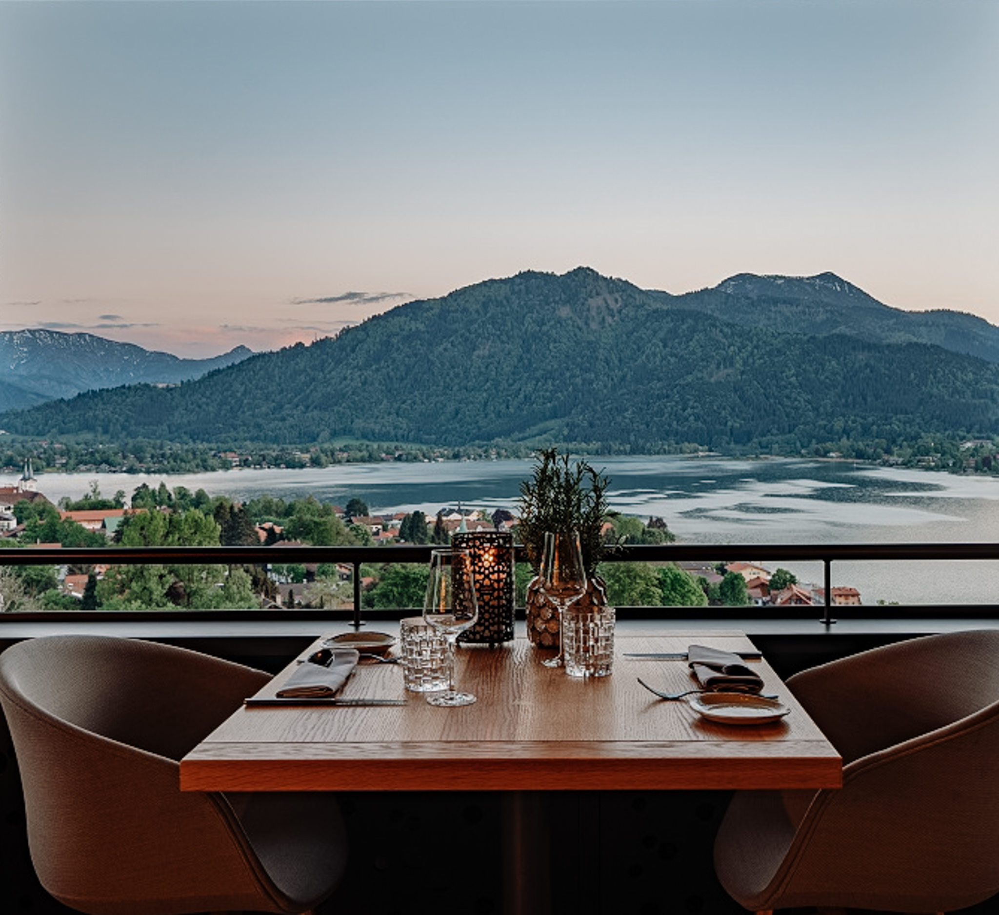 Tisch mit Panoramasicht